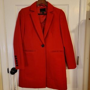 Banana Republic Italian Wool car coat, red, size 2 **last chance!**